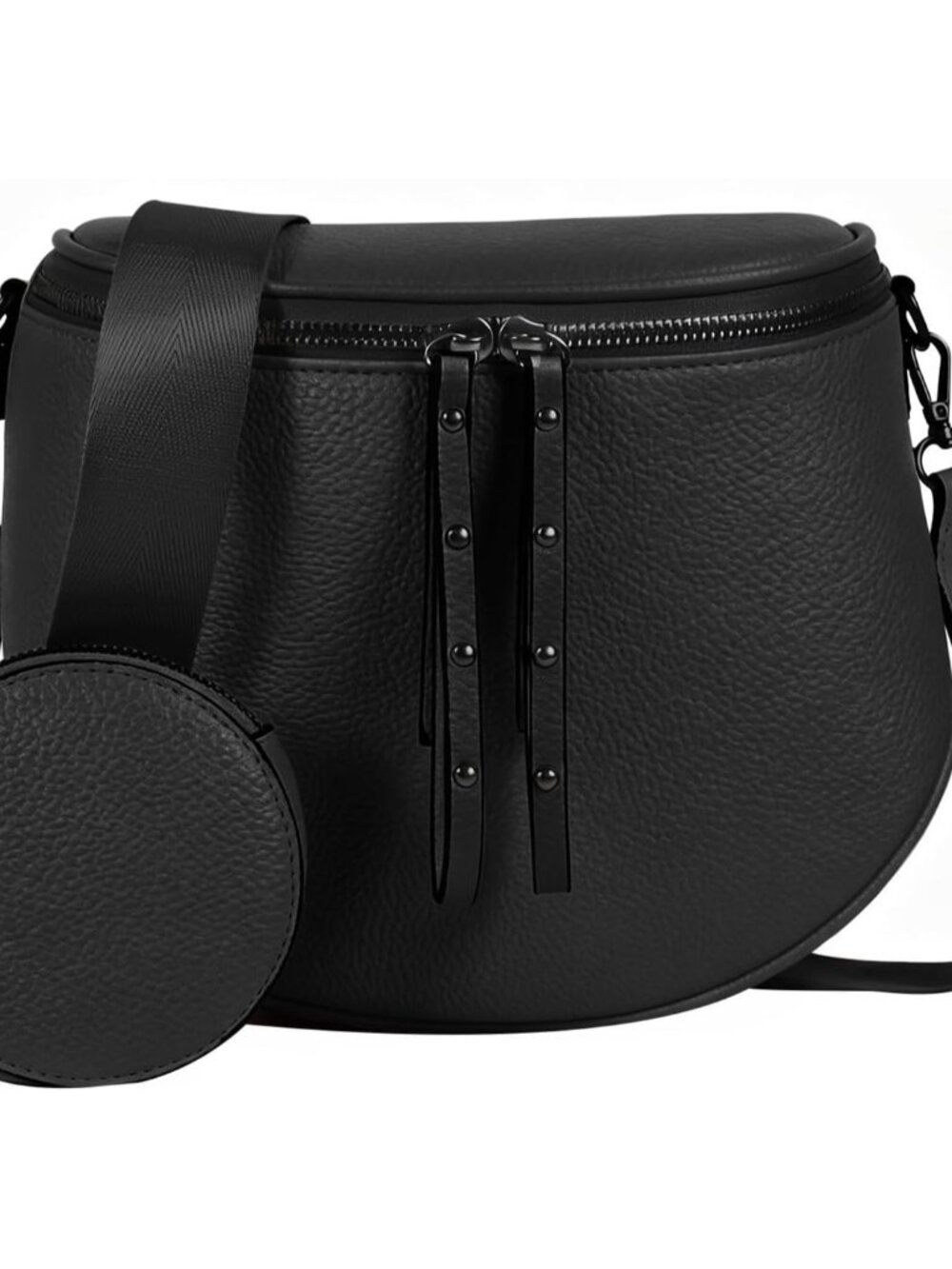 Crossbody Bags for Women, Large Vegan Leather Trendy Bum Bag